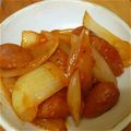 ピロコ30's cooksnap of when they made 玉ねぎとウインナーのケチャップ炒め♪.