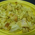 chamiri's cooksnap of when they made タジン鍋キャベツとちくわのカレーマヨ蒸し.