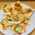 りすとクルミ's cooksnap of when they made 簡単☆おつまみぎょうざピザ.