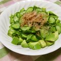 ともこキッチン's cooksnap of when they made アボカドときゅうりのポン酢わさび和え.
