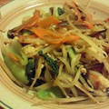くまかり's cooksnap of when they made 昆布茶で節約もやしと青梗菜！.