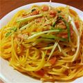 icopad's cooksnap of when they made ベーコンと水菜のパスタ　～ゆず胡椒風味～.