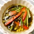 ルクルーゼ☆'s cooksnap of when they made ✿カラフルもずく酢✿.
