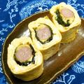 シャンプーハット's cooksnap of when they made 簡単♪ウィンナーとチーズ入りの卵焼き♪.