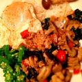ボッチ's cooksnap of when they made ガパオ炒めご飯(タイ風バジル炒め).