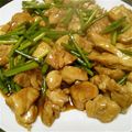 aya3mama's cooksnap of when they made ＊豚こま団子とにんにくの芽の照り炒め＊.
