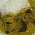 shimaru's cooksnap of when they made ∮豆乳でコク♬♪茄子と生姜の豆乳カレー∮.