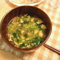 DEANDELUCA's cooksnap of when they made ふんわり卵と小松菜のかき卵汁.