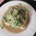 tiapon's cooksnap of when they made きゅうりとごまだれの冷奴.