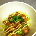 takiの家's cooksnap of when they made 夜食に！一人分の照り焼き丼.