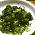 とんこ２０２０'s cooksnap of when they made 簡単☆　キュウリとワカメの酢のもの.