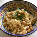 Arsinda's cooksnap of when they made 捨てないで～ひよこ豆の煮汁とひよこ豆ご飯.