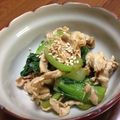 あまねちっち's cooksnap of when they made 豚肉とチンゲン菜のからし醤油和え☆.