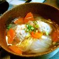 aki0314o's cooksnap of when they made 超簡単♪白菜と肉団子のスープ.