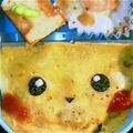 chayumama's cooksnap of when they made ピカチュウオムライス.