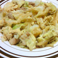 kazu5235's cooksnap of when they made キャベツと豚肉の卵とじ.