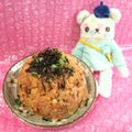 みなみんくっきんぐ's cooksnap of when they made ✿休日限定♡焼肉のタレでにんにく炒飯✿.