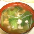 さらラ's cooksnap of when they made ◎カニと小松菜の中華スープ◎～お手軽汁物～.