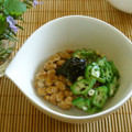 びあわいん's cooksnap of when they made 納豆とオクラの瓶のり和え.