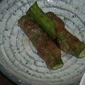 福ちか's cooksnap of when they made オクラの豚肉巻き♡カリっと焼き.