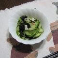 てつ君♡'s cooksnap of when they made 胡瓜とわかめの酢の物.