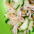 akomanman's cooksnap of when they made えのきとキュウリのゴマ和え.