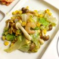 sckkmkr's cooksnap of when they made えび！レタス！コーン！さっぱり炒め♪.