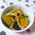 みどぐりーん's cooksnap of when they made かぼちゃとエリンギのガーリック炒め.