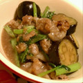 めぐーたん's cooksnap of when they made 豚肉とわらびと茄子と小松菜の塩麹炒め.