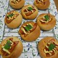 こむぎ＆シル's cooksnap of when they made 全粒粉入りドーナツウインナーパン。.