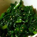 takamone's cooksnap of when they made 春菊のナムル♡.