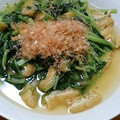 ひやごん's cooksnap of when they made 『味付け』簡単！小松菜と油あげの煮びたし.
