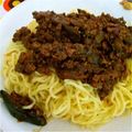 さちもりもん's cooksnap of when they made 豚ひき肉とたけのこのジャージャー麺.