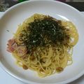 りんちえ's cooksnap of when they made ①絶品！その名も納豆ボナーラ.