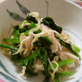 atsuvega's cooksnap of when they made 切干大根とささみと小松菜のマヨポンあえ.
