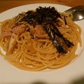 yunyon3's cooksnap of when they made 本格和風パスタ★鮭としめじの和風パスタ.
