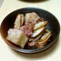 nanochin's cooksnap of when they made ごぼうとコンニャクと牛肉の味噌煮。.