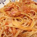 tasaya's cooksnap of when they made ☆簡単～ツナ＆ベーコンのトマトパスタ☆.