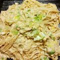 clayon's cooksnap of when they made アボカドの冷製パスタごま風味.
