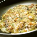 ぶるーぽぴー's cooksnap of when they made 天ぷら粉で簡単～♪タコの塩昆布チヂミ.