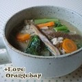 オレンジデイ's cooksnap of when they made 大根とそぼろのスープ.