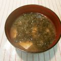 m@n@'s cooksnap of when they made 豆腐と海苔の味噌汁(だしを取るver).
