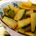 mmameco's cooksnap of when they made 冬瓜の皮で韓国風和え物.
