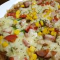 ひらっち★'s cooksnap of when they made 残りカレーで簡単！餅もち♪カレーご飯ピザ.