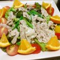 くまやっこ's cooksnap of when they made 爽やかな彩りで♫豚肉と野菜の塩麹ドレ和え.