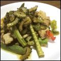 麻's cooksnap of when they made ゴーヤと豚肉のピリ辛☆味噌炒め.
