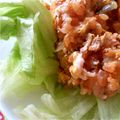 たまごの秀美's cooksnap of when they made 一口パクッ♥♥炒飯　ON　THE　レタス.