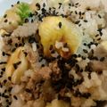 ダビデ's cooksnap of when they made ひき肉入り栗ご飯.