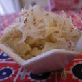 tomokoshiawase's cooksnap of when they made 大根とうす揚げの酢の物.