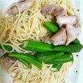 ちびつぽ's cooksnap of when they made 鶏とオクラの黒こしょうパスタ.